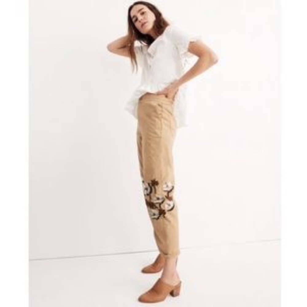Madewell Embroidered Pants